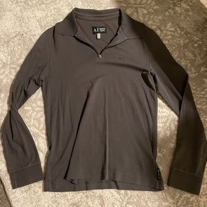Mens quarter zip Armani jeans